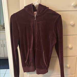 Juicy Couture Deep Purple Velour Hoodie